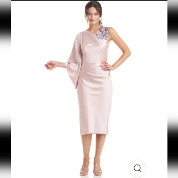 JS Collections Ashlyn Embroidered Cocktail Dress - Picture 1 of 17